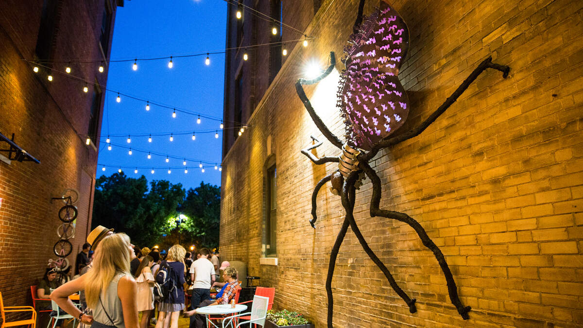 Gallery Alley is a prime example of placemaking in Wichita. A new placemaking project called the Front Porch will bring together area creatives and six downtown Wichita businesses to develop outdoor expansions of those businesses.