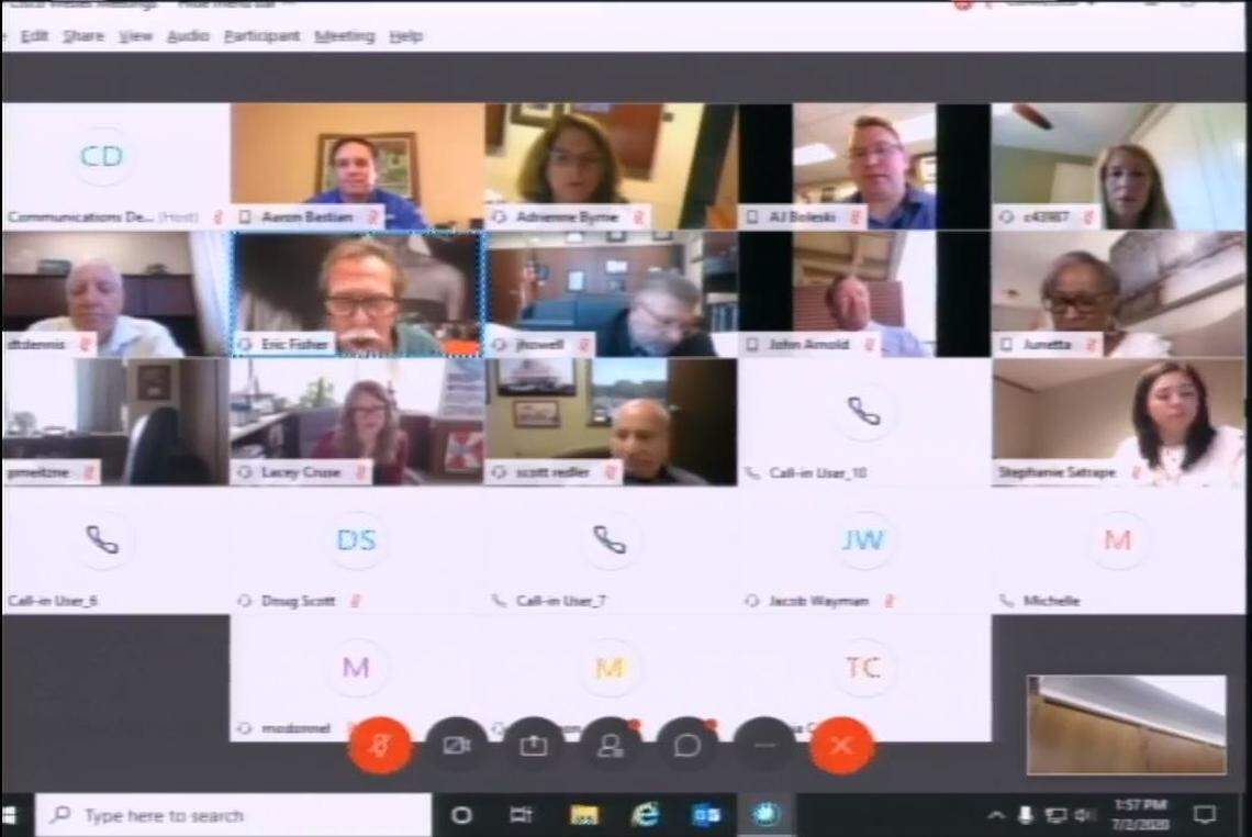 Sedgwick County commissioners and Wichita-area business leaders discussed Gov. Laura Kelly’s new mask mandate in an online meeting Thursday.