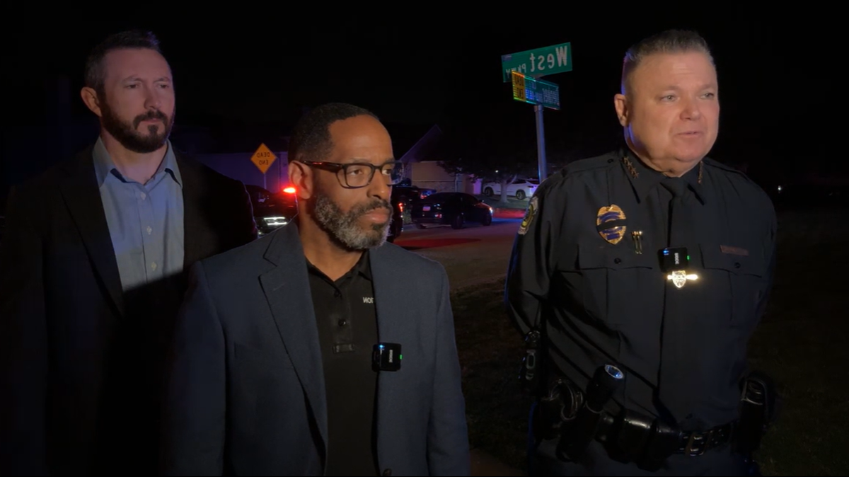 Wichita police provide an on-the-scene update after a drive-by shooting critically injured four people on Saturday night. “Whatever the motive for this was, I can assure you that it’s probably incredibly stupid considering the fact that we have some terribly injured people here,” Police Chief Joe Sullivan, right, said.
