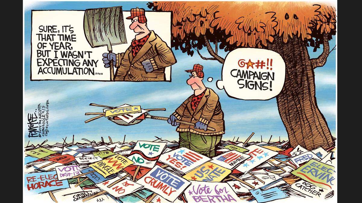 Campaign cartoon