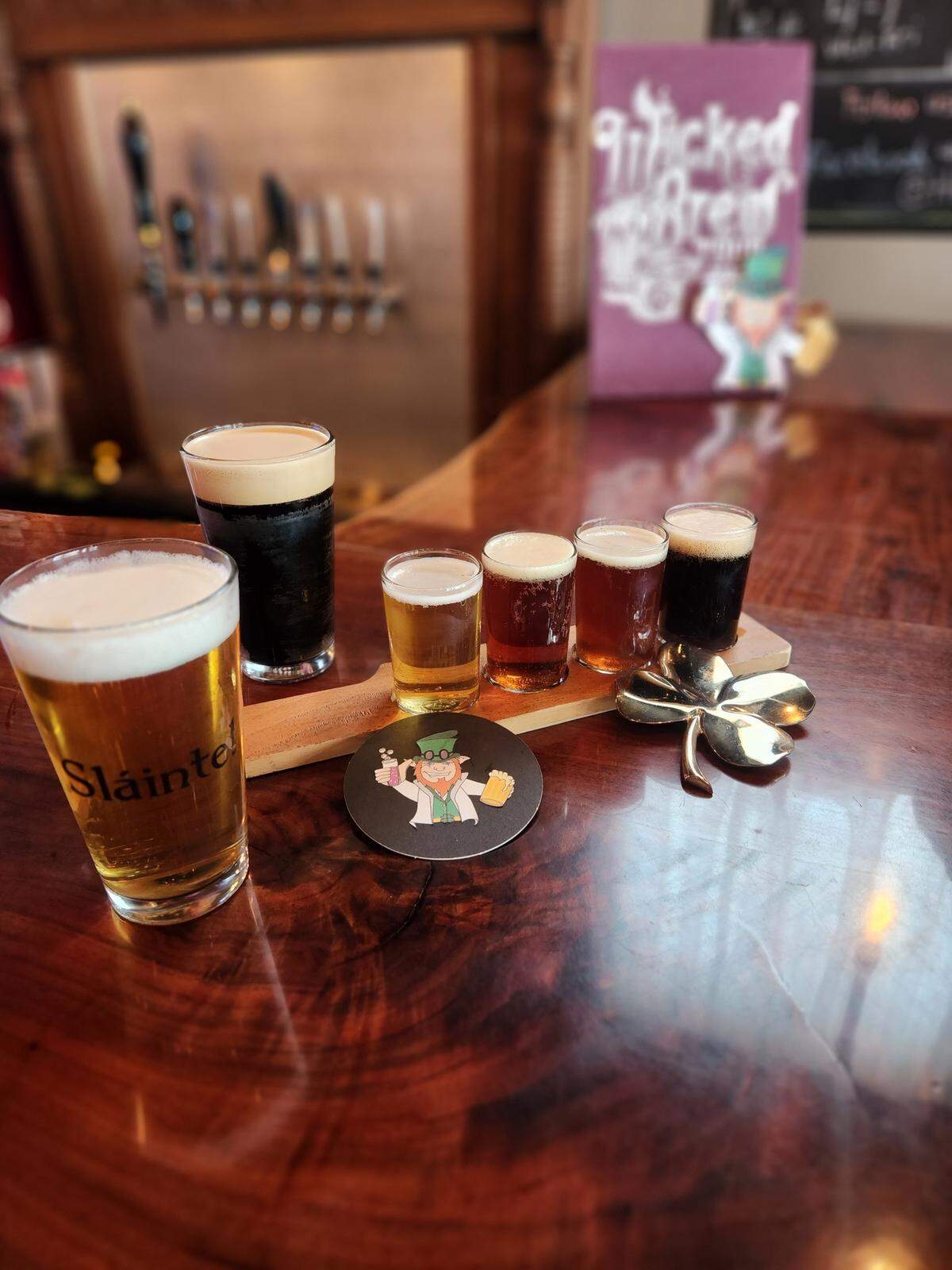 The Leprechaun’s Lab opens in the former Third Place Brewing space on Wednesday.