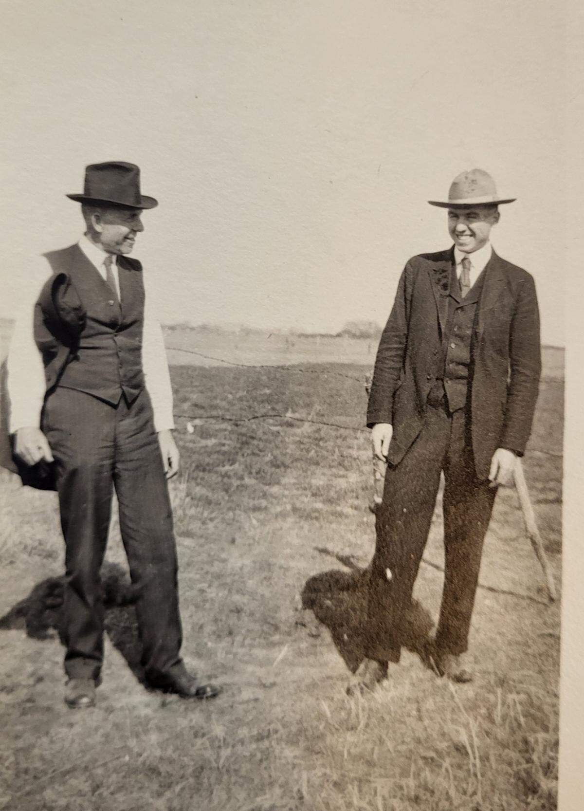 Walter Morris, left, and his son, William, worked as a team. Walter Morris was known as a visionary, and William Morris was known as the one who made those visions a reality.
