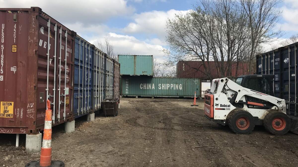 It doesn't look like much yet, but this big pile of shipping containers will eventually be an unusual and tasty new hangout in Wichita.