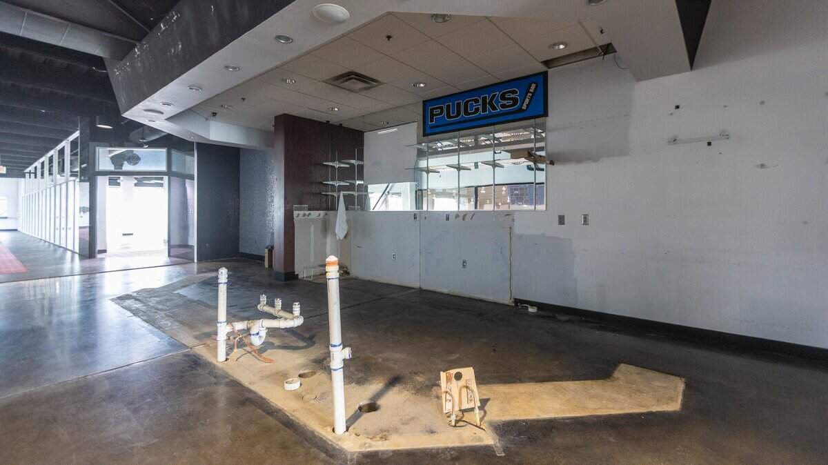 The Pucks Sports Bar at the Wichita Ice Center was one of several areas of the facility gutted by Genesis Health Clubs management when the city of Wichita ended Genesis’ 10-year management of the city-owned facility.