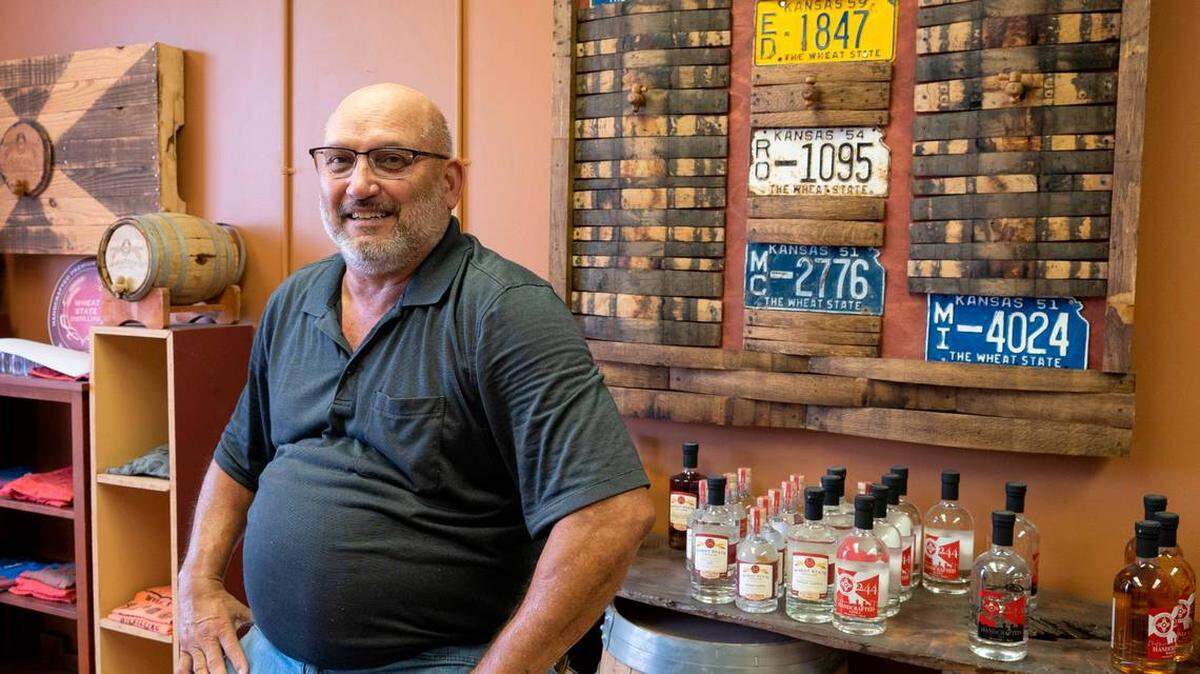 Andover Mayor Ronnie Price is reopening Wheat State Distilling on Saturday. He said the drinking establishment is a distillery and tasting room, not a bar.