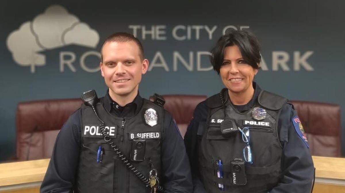 Officer Suffield and Officer Snepp felt “compelled to help” after a boy was caught trying to steal work boots, their police chief said.