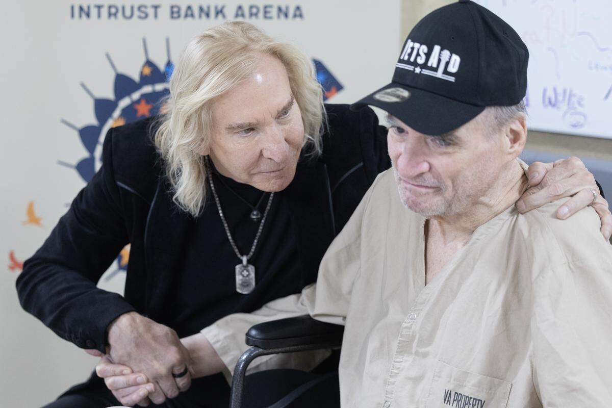 Rock and Roll Hall of Fame inductee, member of the Eagles and Wichita native Joe Walsh made a Veteran's Day appearance at the Robert J. Dole VA Medical Center to visit with patients. Walsh washeadlining the VetsAid Concert at Intrust Bank Arena, with all proceeds going to organizations that help local veterans. Walsh's father was an Army Air Force Pilot who died in a mid-air collision in 1949 and Walsh has been active in his adult life with causes to help veterans.