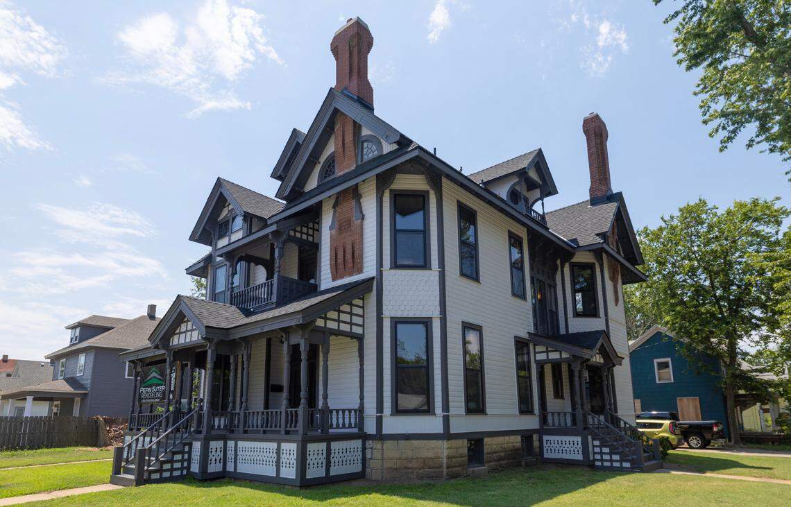 The Sternberg Mansion, originally built in 1886, has sat in disrepair for years. Two years ago, home remodeler Pepin Suter bought the home and has transformed it. The mansion will be used as a sober living home.