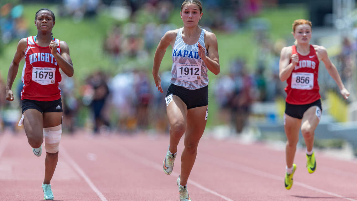 Coached by father with mother’s speed, how Kapaun’s Lillian Harris pulled off 3-gold day