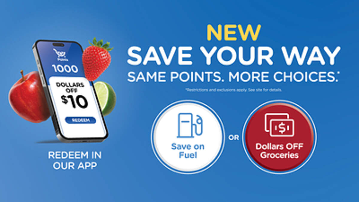 Dillons shoppers can use their points on fuel or groceries.