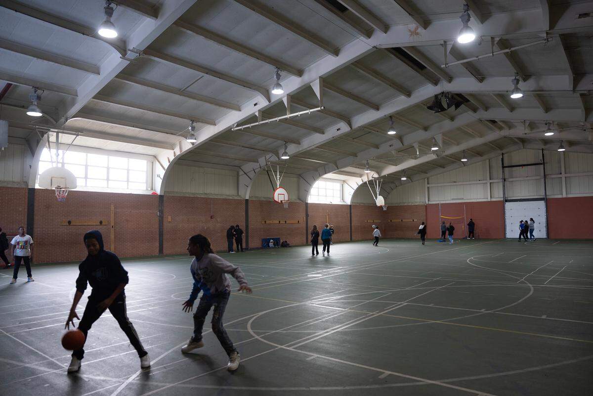 The gymnasium at Truesdell Middle School.