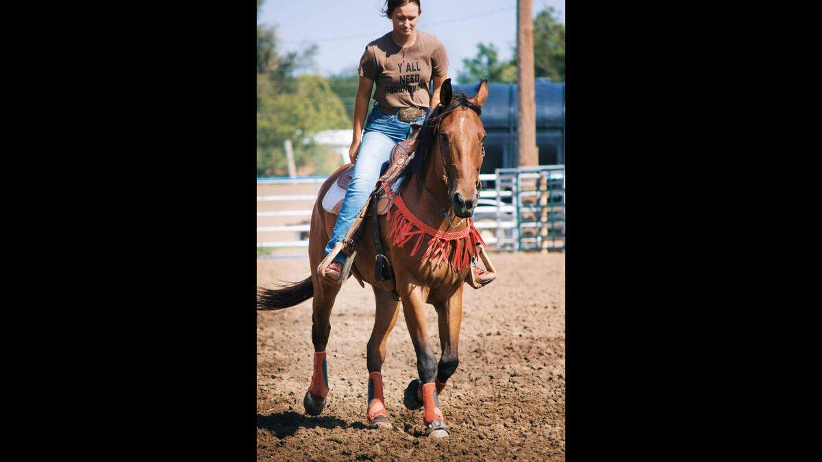 The Colby Community College Rodeo Team posted this picture of Emma C. Brungardt on Saturday. Brungardt, the 2024 Miss Teen Rodeo Kansas, died in a wreck on Friday.