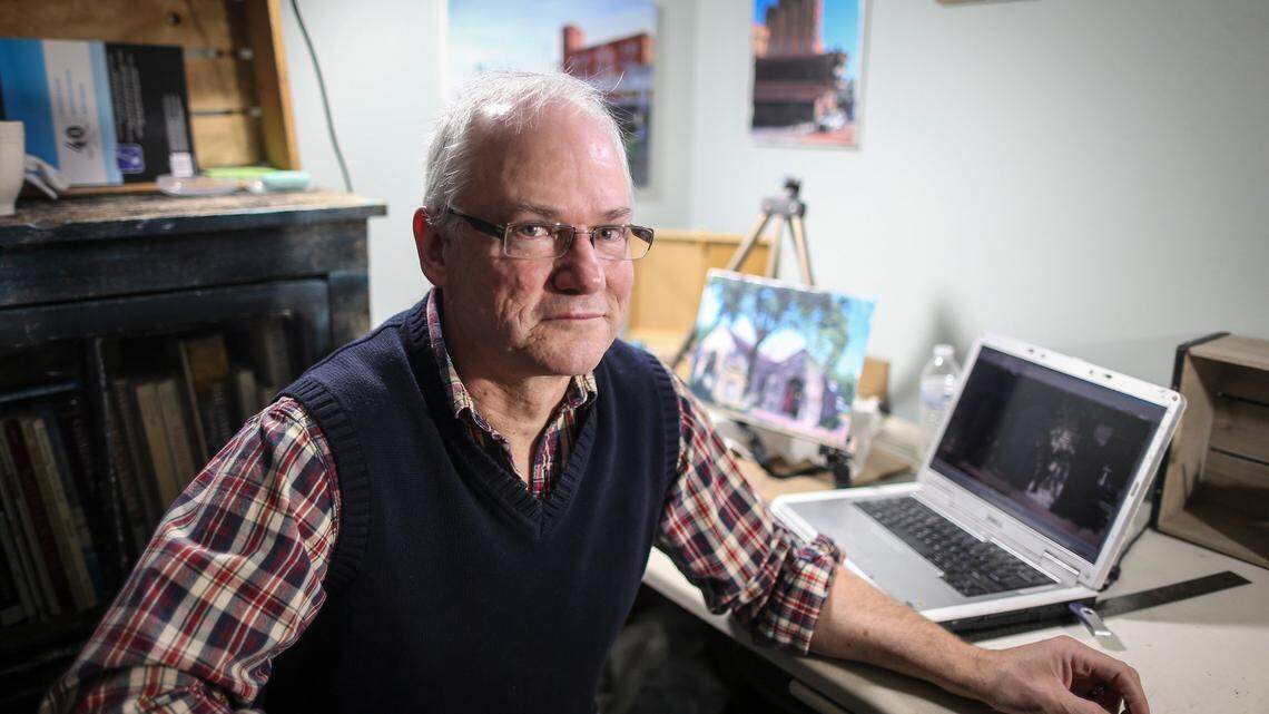 Bill Goffrier is known for his Authenti-City series. This week he added No. 230 to the detailed paintings of Wichita places.