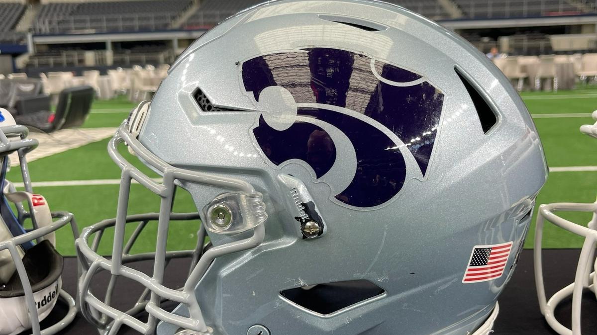The Kansas State Wildcats football helmet.