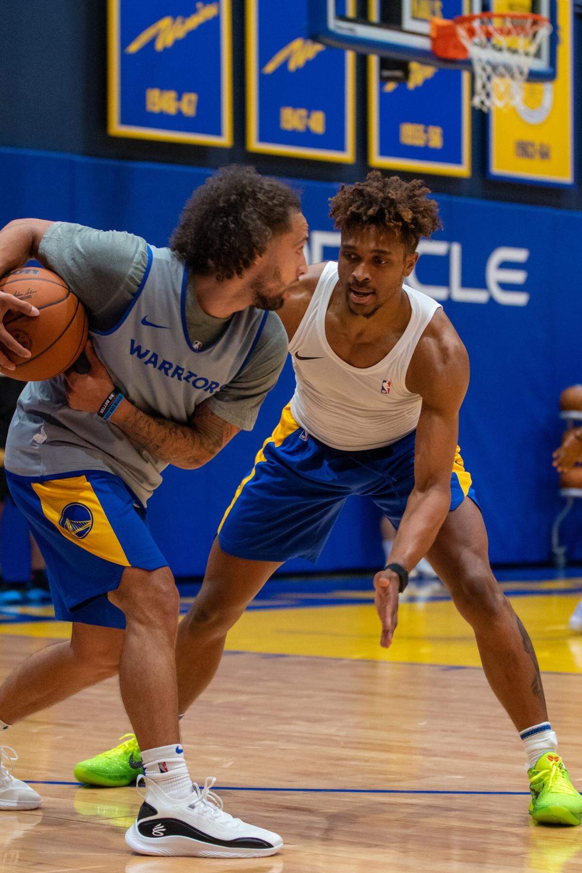 Wichita State’s Tyson Etienne during an NBA Draft workout for the Golden State Warriors on Tuesday.
