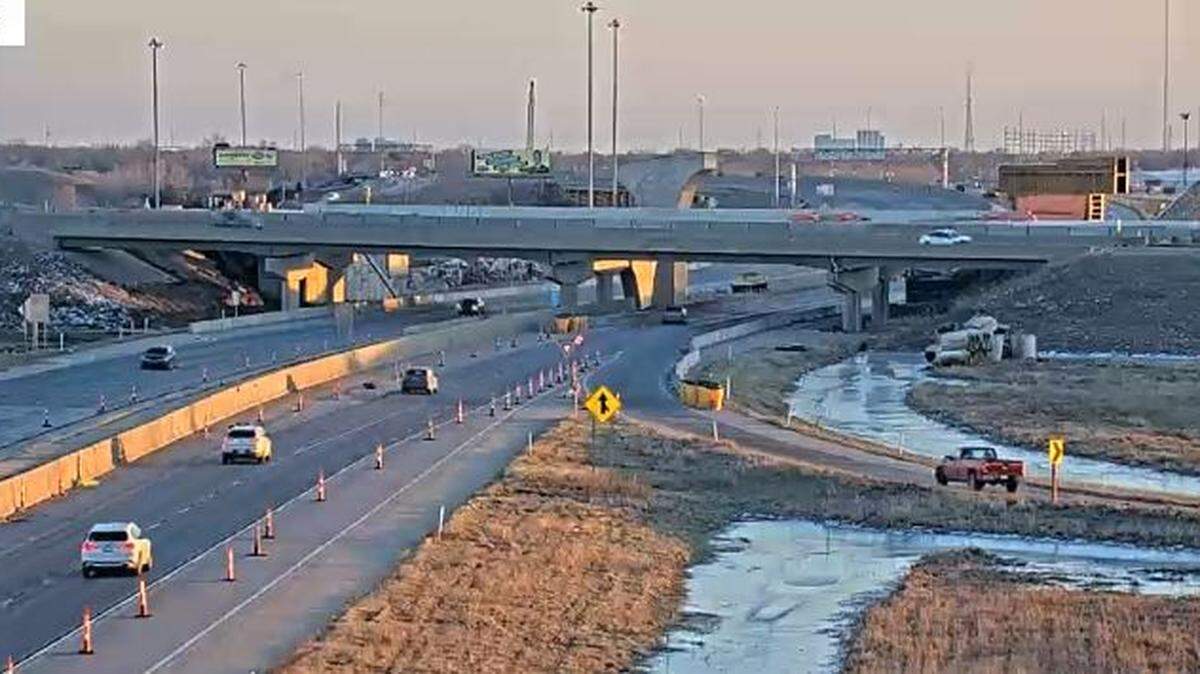 The I-135 south to K-96 east ramp was closed Saturday after workers found a peice of concrete broken off on the bridge, a Kansas Department of Transportation official said.