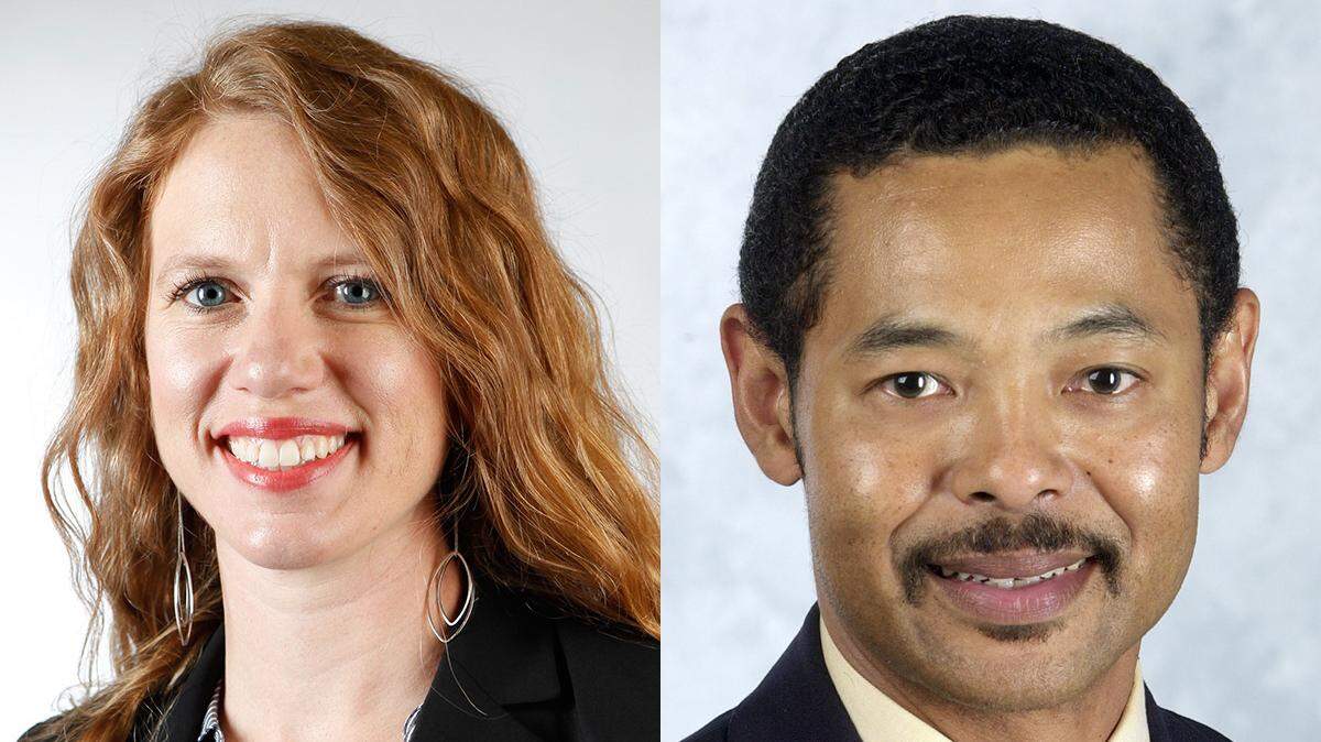 County commission District 4 Democrat candidatesLacey Cruse and Michael Kinard