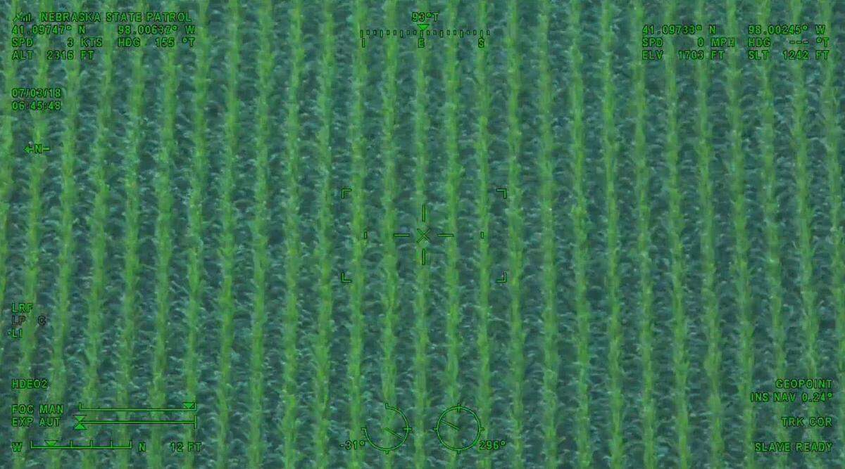 Without thermal vision, troopers may not have seen the man who was lost in a Nebraska cornfield.