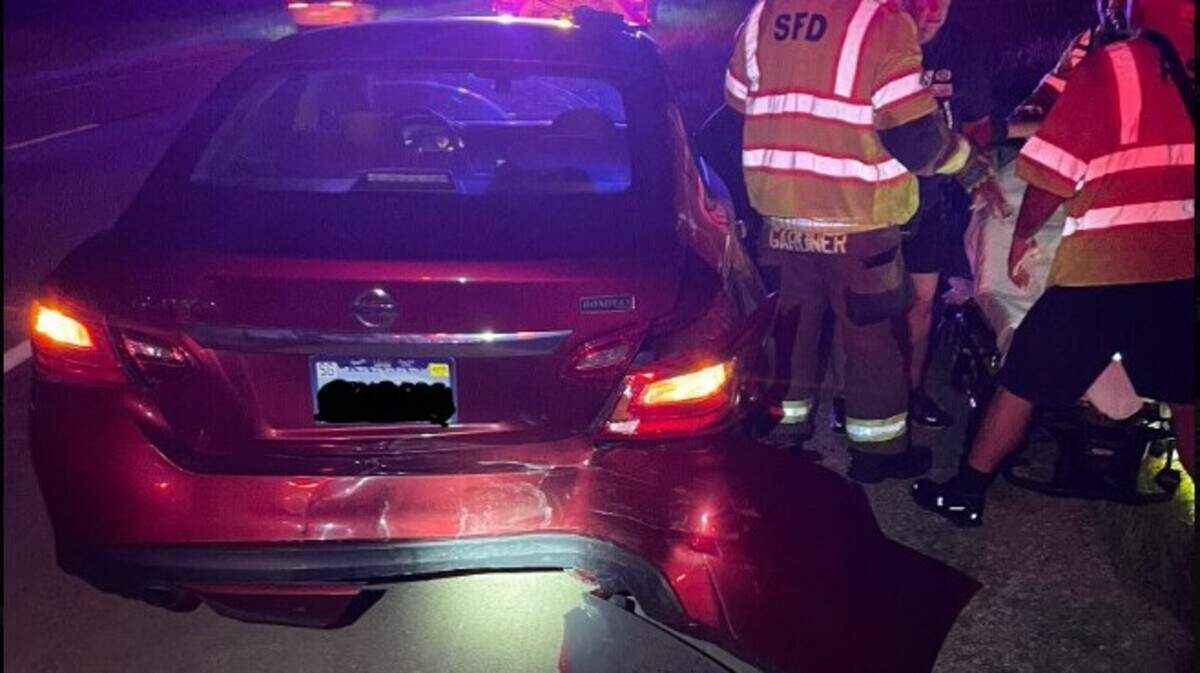 An alleged drunk driver rear-ended a Nissan Altima in a construction zone on I-70, went around the vehicle and continued driving for 30 minutes.