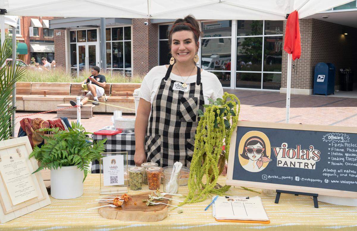 Kristina Grappo, the owner of Viola’s Pantry, specializes in fresh pasta.