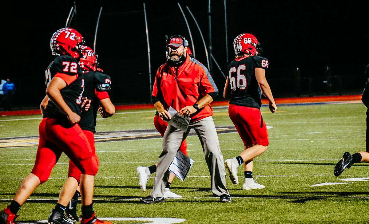 After leaving college football coaching after 15 years, Wes Bell has guided El Dorado to a 5-2 record and its first playoff win in school history in just his second season as coach.
