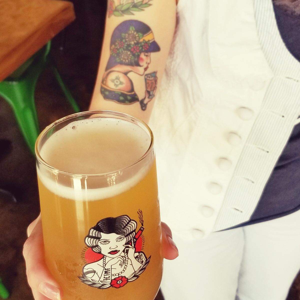 Stacy Lattin, co-founder of Hopping Gnome Brewing, asked for a sour beer and got a sour beer. She and her husband named it HBIC, which stands for “Head B---- In Charge.”