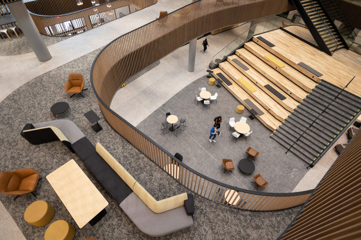 Woolsey Hall, the new home of the W. Frank Barton School of Business at Wichita State, will open to students on Monday morning.