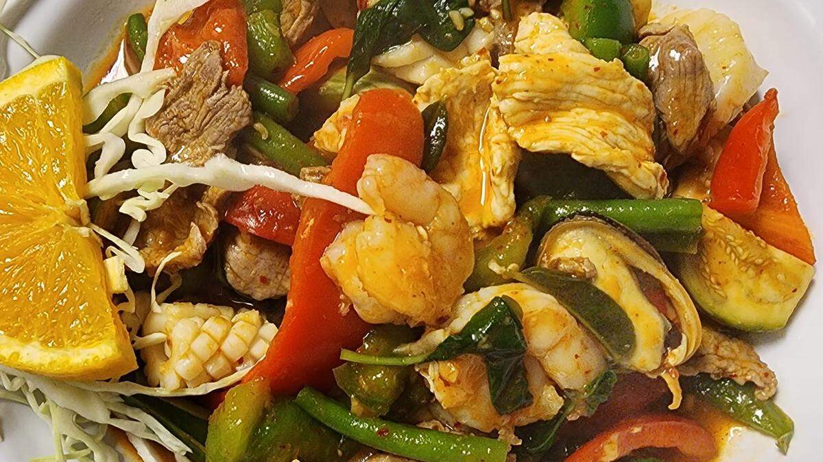 Fiery Passion is one of the dishes on the Tuptim Thai Express menu. The restaurant opens today.