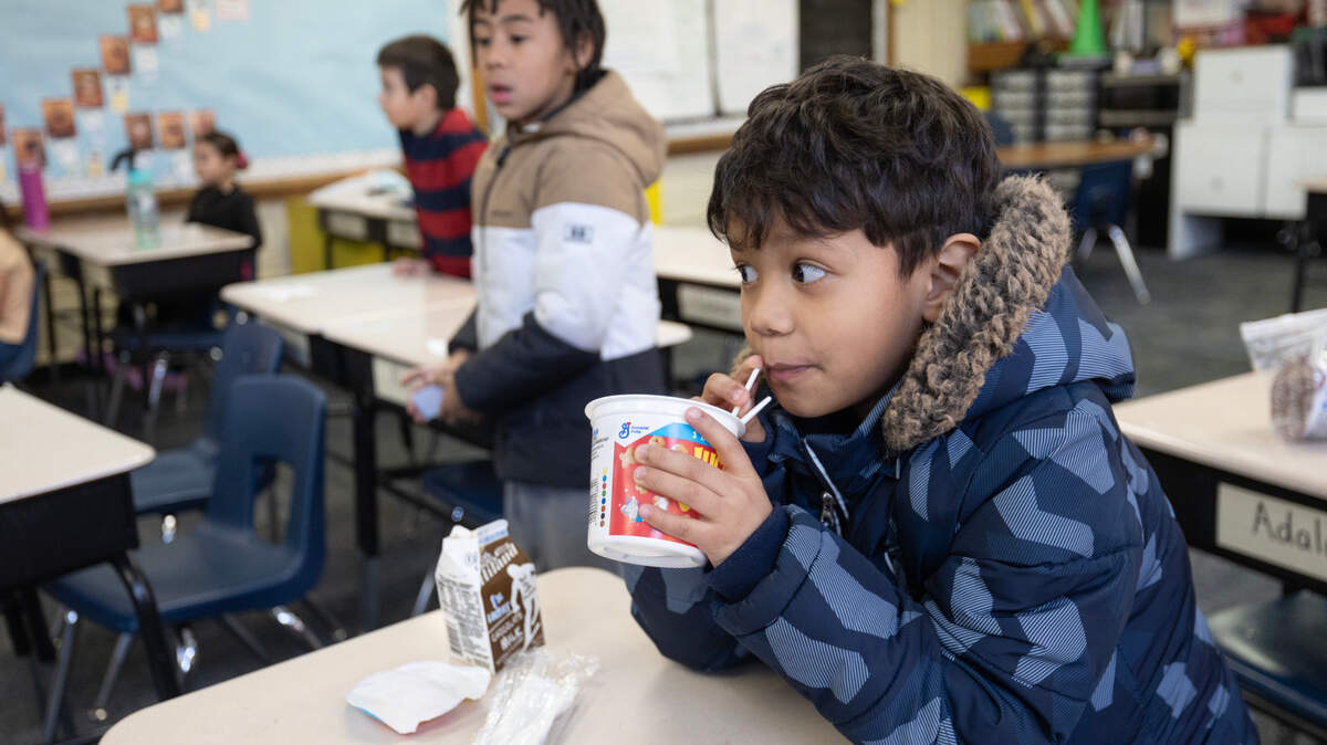 Some classrooms at Caldwell Elementary School are so cold in the morning, kids often wear coats until the school warms up enough later in the day.