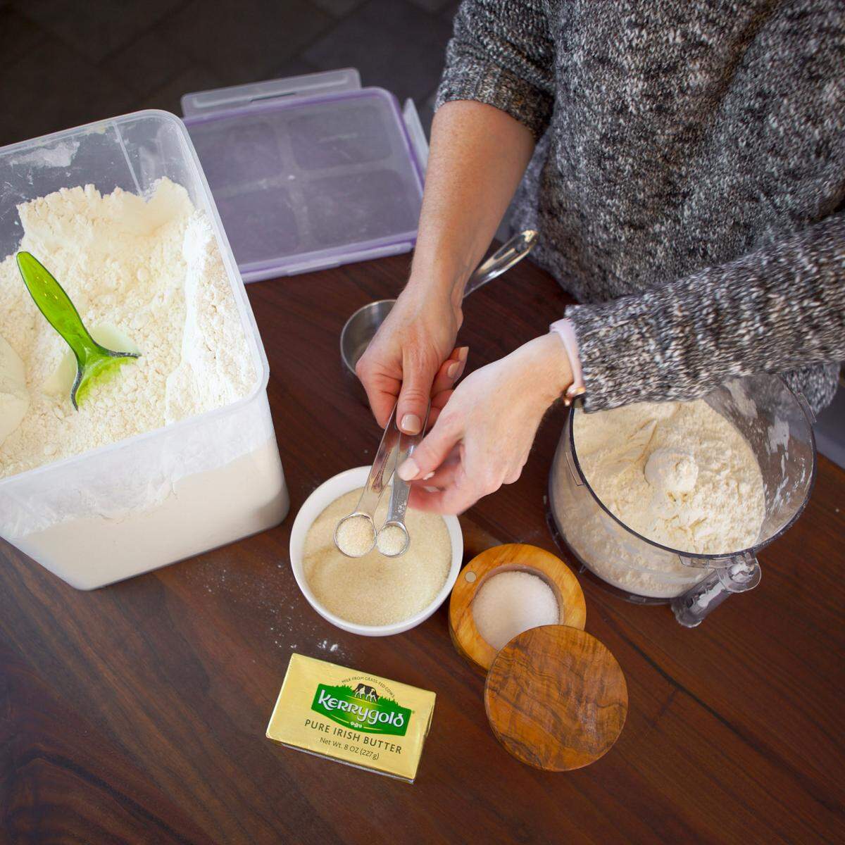 As long as your food processor is dirty, you may as well make some extra dough and freeze it for future pies.
