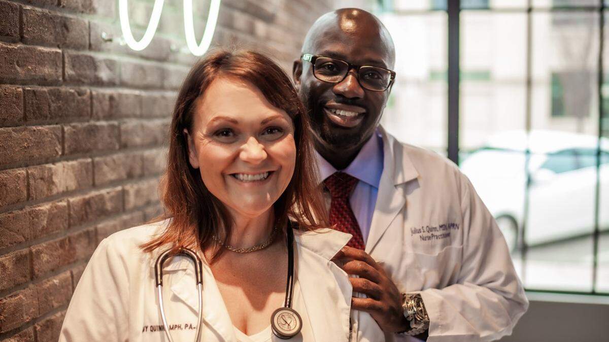 Amy and Julius Quinn have opened QuinnEssential Healthcare near 21st and Ridge Road to treat behavioral health, addiction and ADHD. They’ll do a bit of primary care as well.