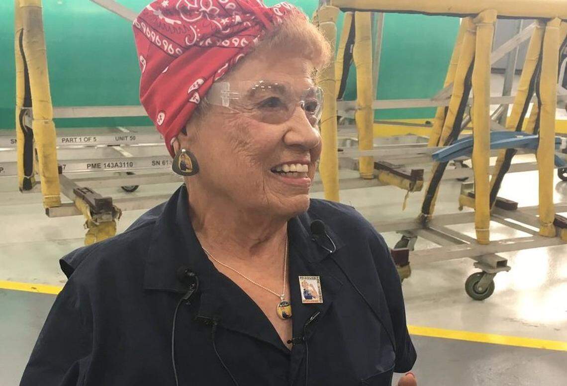 Connie Palacioz, the embodiment of Rosie the Riveter, died early Sunday at 101.