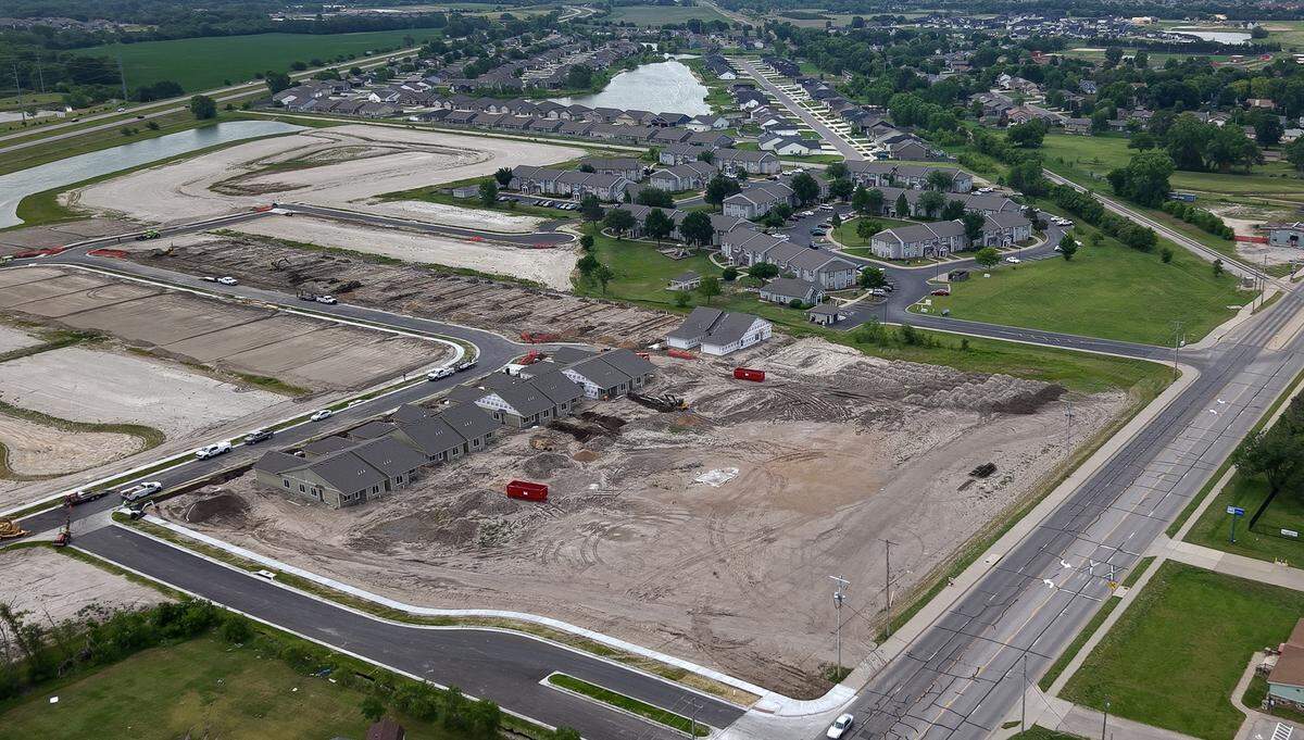 New housing is being built in Maize to make room for its growing population.