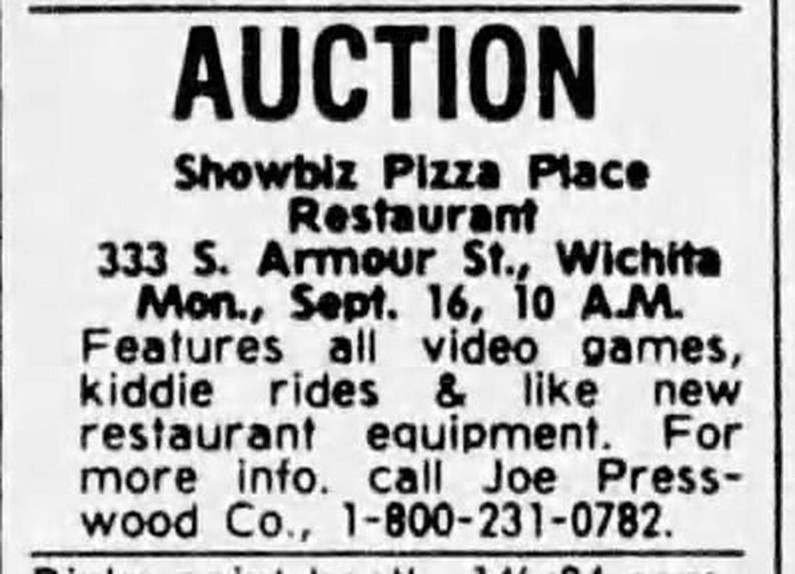 The ShowBiz Pizza Place at 333. S. Armour lasted only from 1981 until 1985.