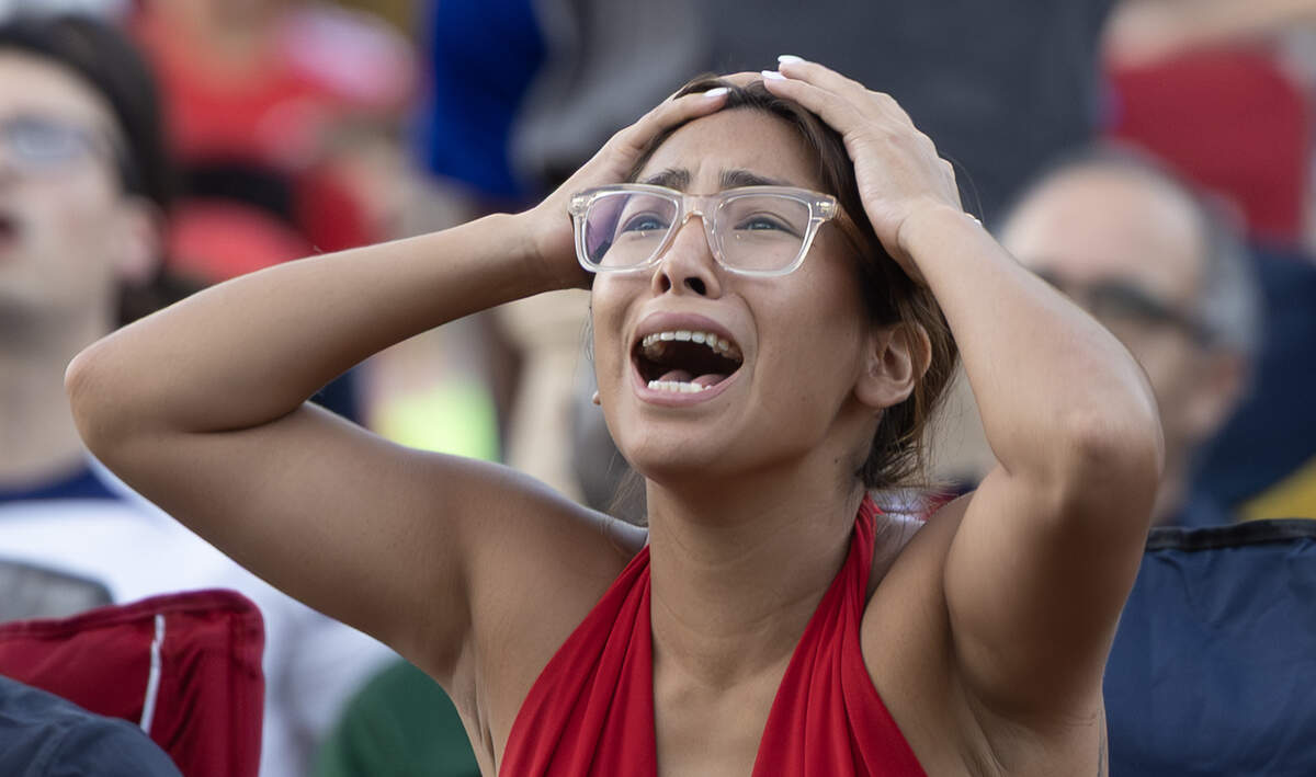 Soccer fans gathered in Wichita’s Naftzger Park on Monday night to watch the US team take on Belgium in their World Cup match in Seattle. The United States lost 4-1, eliminating them from the tournament.
