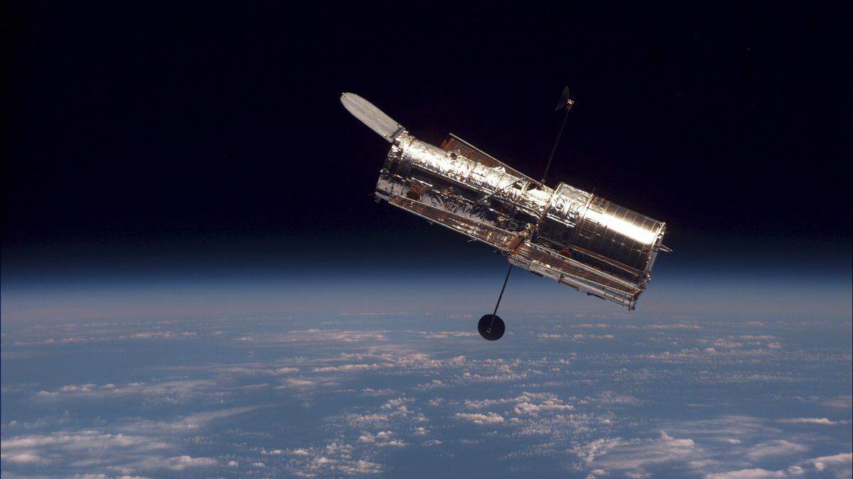 The Hubble Space Telescope.