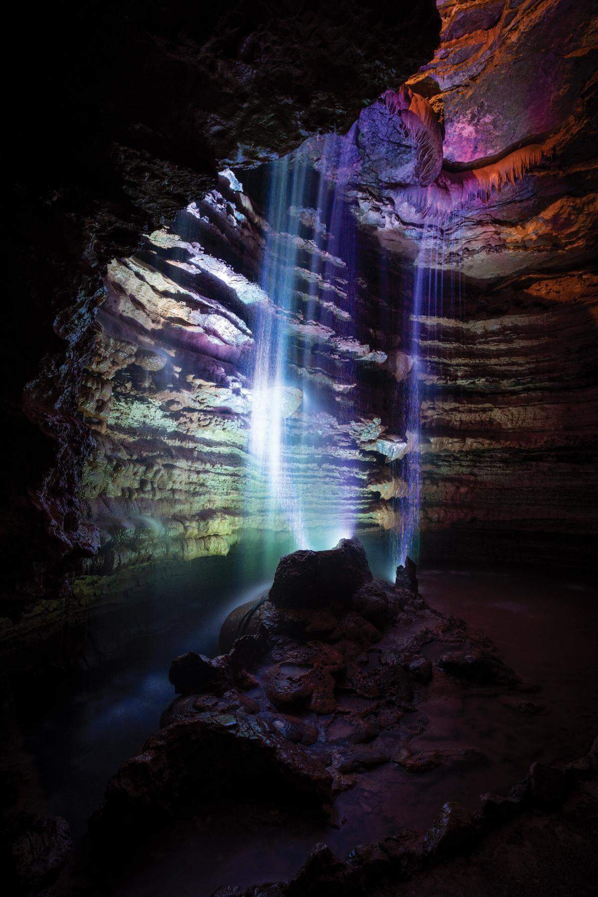 The Waterfall Room at Marvel Cave