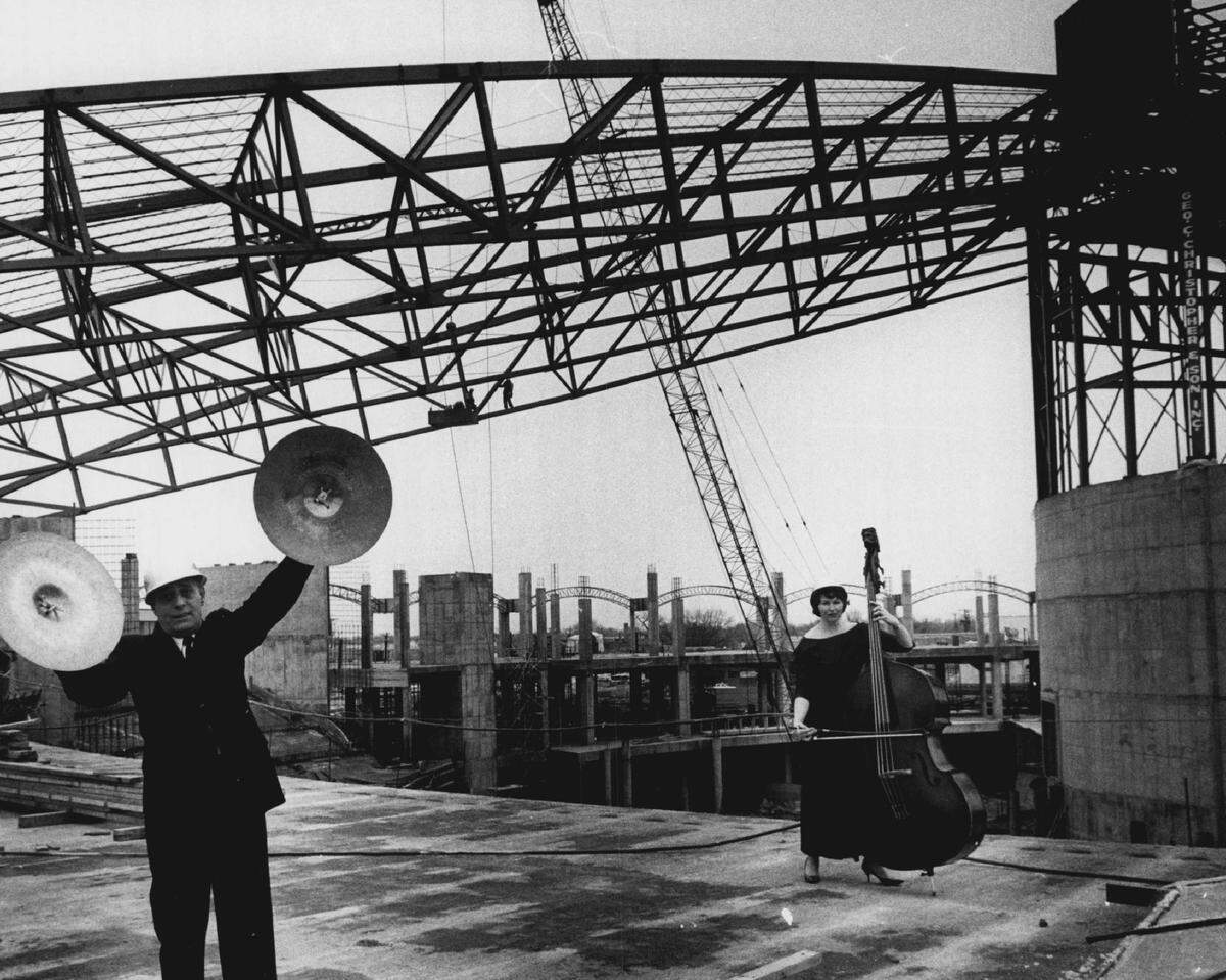An early show, and an unusual one, at Century II while it was under construction in the 1960s.