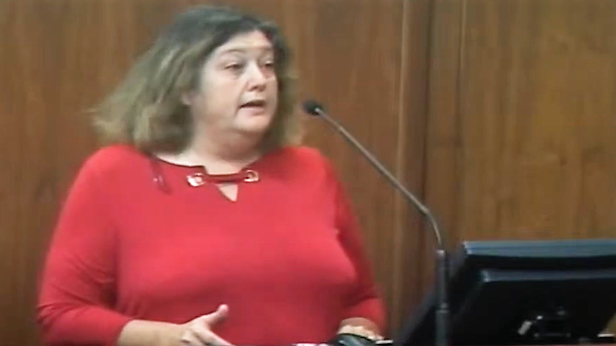 Jennifer McCoy asks the Sedgwick County Commission to create a “Citizens Commission for Election Security.” McCoy was convicted of trying to burn women’s clinics in the 1990s and was a supporter of Scott Roeder, who killed abortion provider Dr. George Tiller.