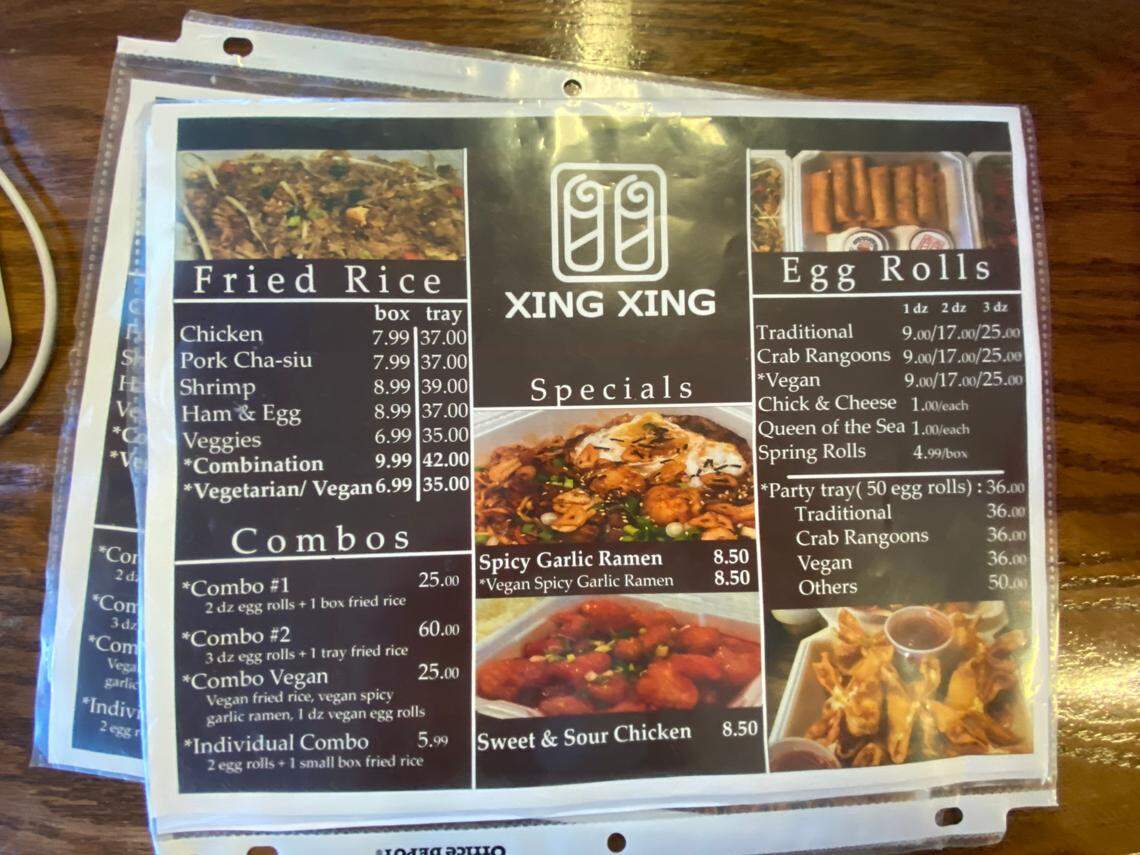 Rice & Roll by Xing Xing’s menu