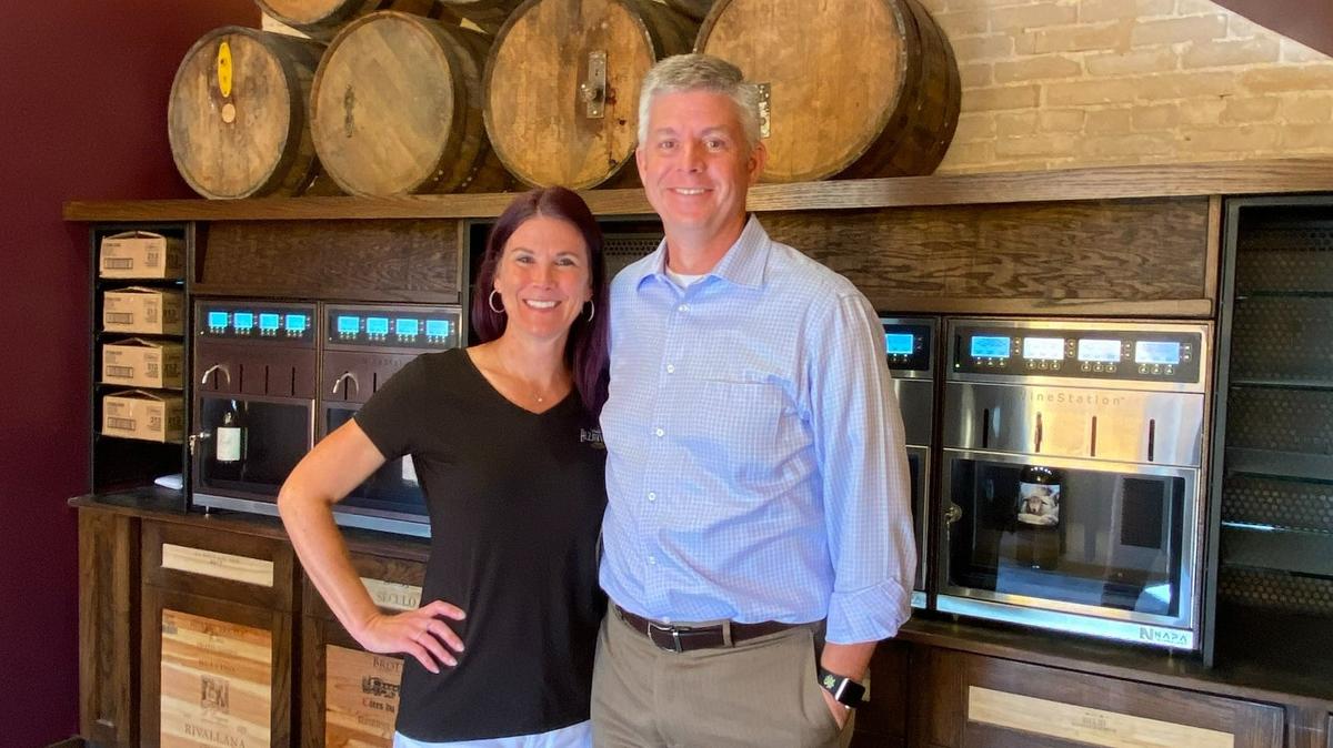 Danielle and Ken Harmon are celebrating the first birthday of their Alzavino Wine Tavern in Wichita’s Delano neighborhood.