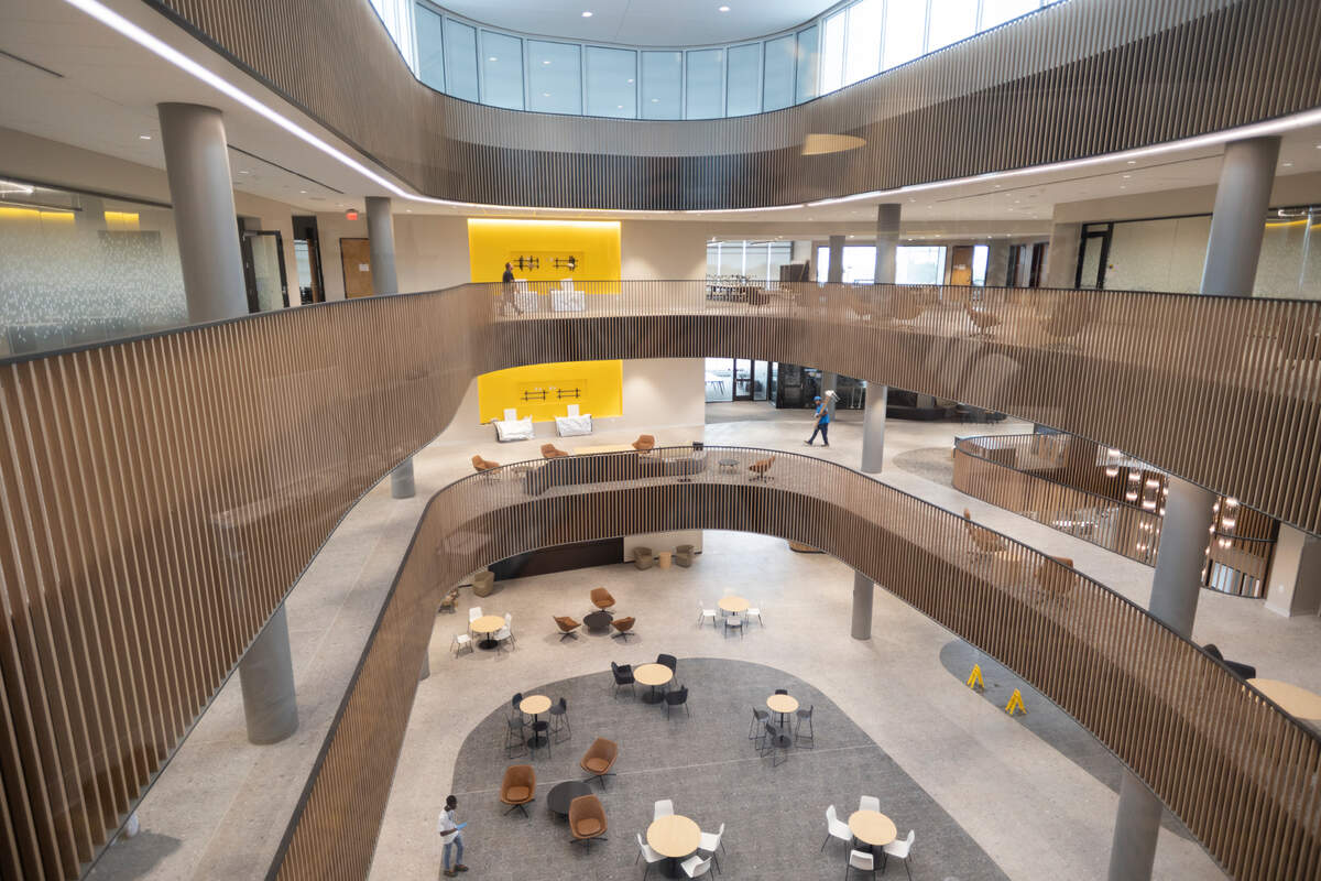 Woolsey Hall, the new home of the W. Frank Barton School of Business at Wichita State, will open to students on Monday morning.