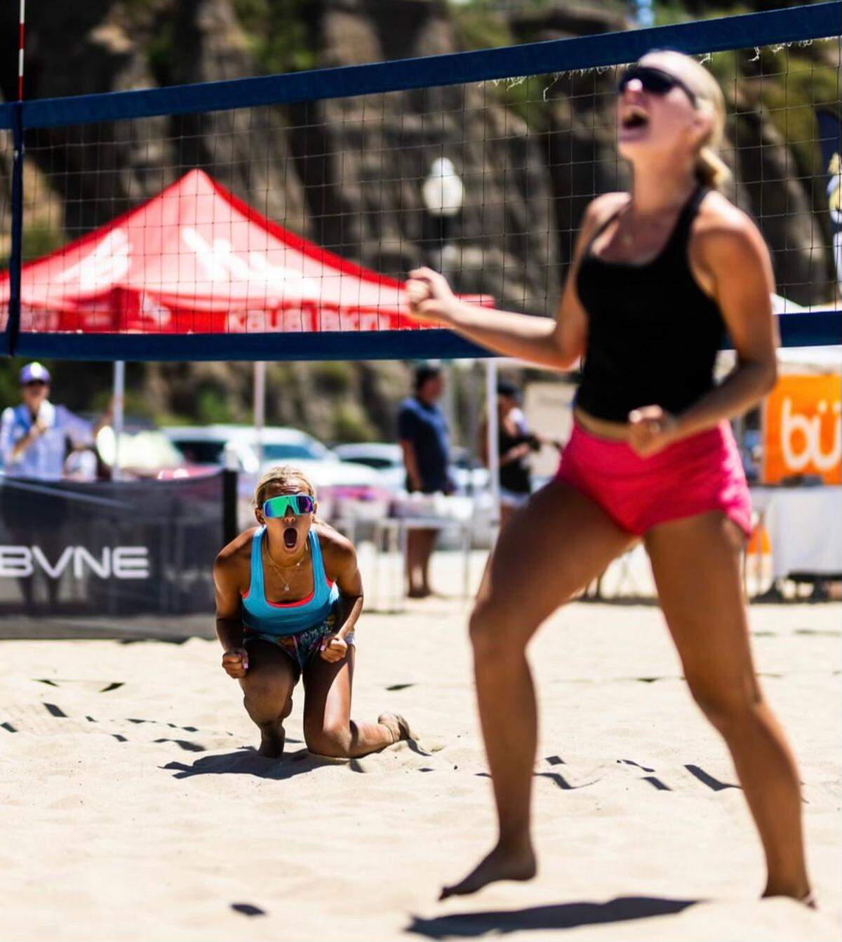 Sage Illian, a 14-year-old from Wichita, won three national championships last month in the national beach volleyball circuit.