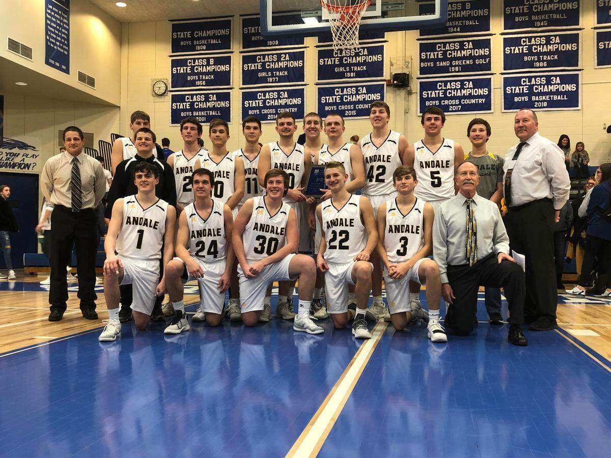 Andale won its fifth straight Adolph Rupp Tournament in Halstead.