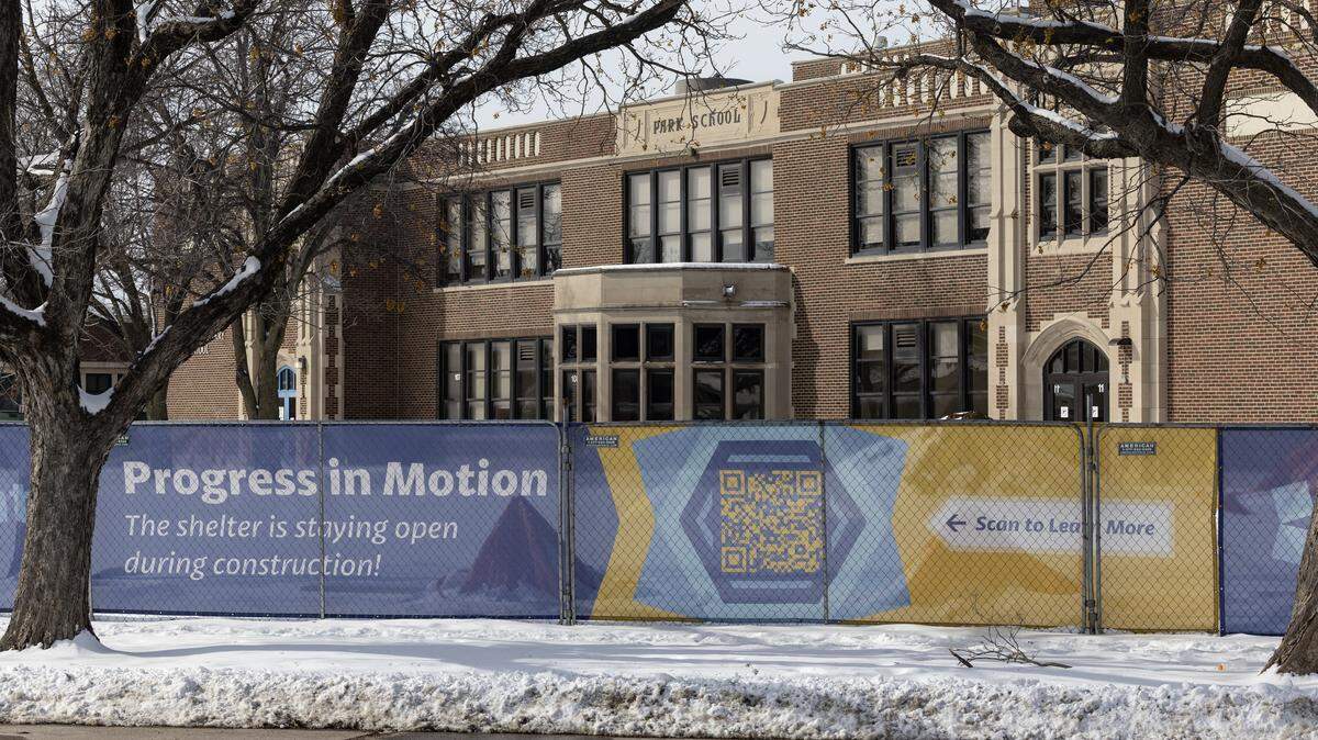 The former Park Elementary School is being transitioned to the Second Light Homeless Shelter.