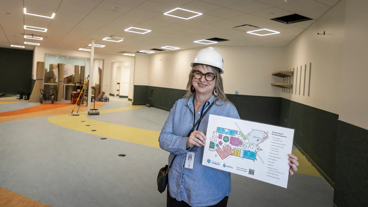 Jaime Nix, Wichita’s director of libraries, says the conversations about upgrades to library facilities began in the mid-2000s, when the City Council was questioning what purpose libraries should serve. That’s led to improvements, such as the ones unfolding in the Westlink branch.