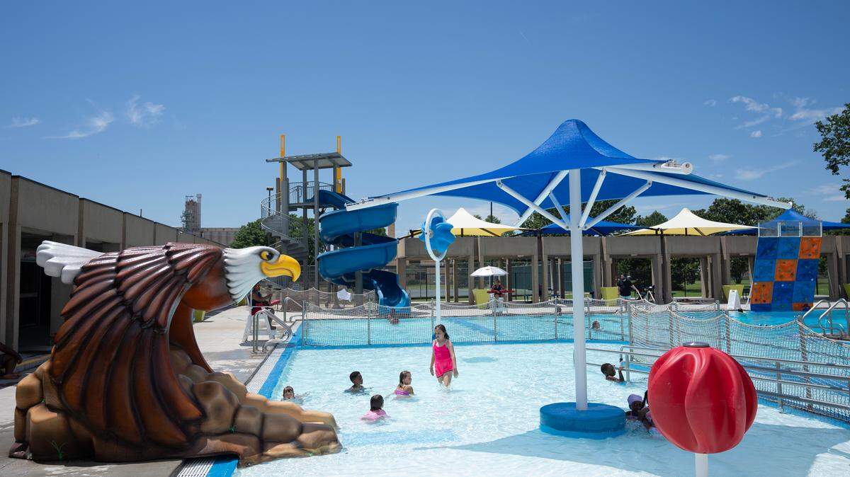 The city is having trouble hiring enough lifeguards to staff its six pools. Pictured is the Charles McAfee Pool inside McAdams Park at 1240 E. 14th St. 