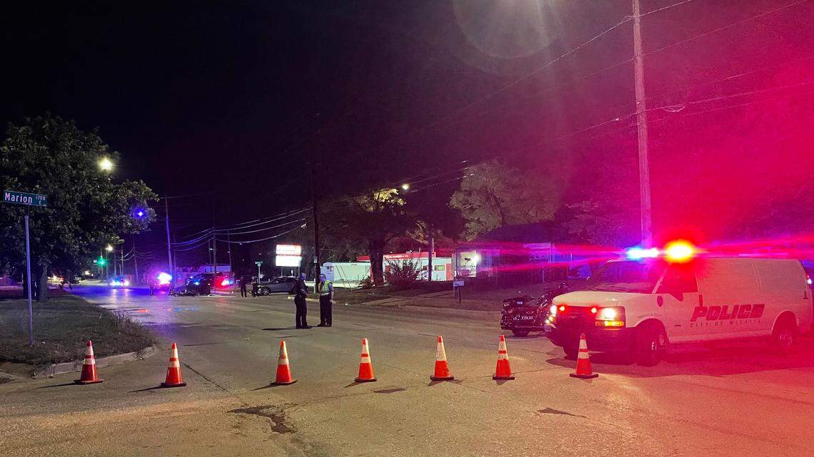 A man in his 50s is dead after a collision involving a motorcycle and SUV in south Wichita on Wednesday night, according to police.