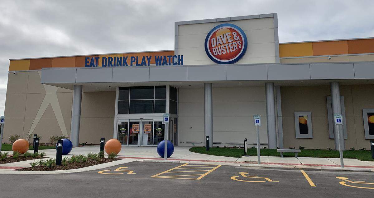 Dave & Buster’s opens Monday at Greenwich Place, K-96 and Greenwich.