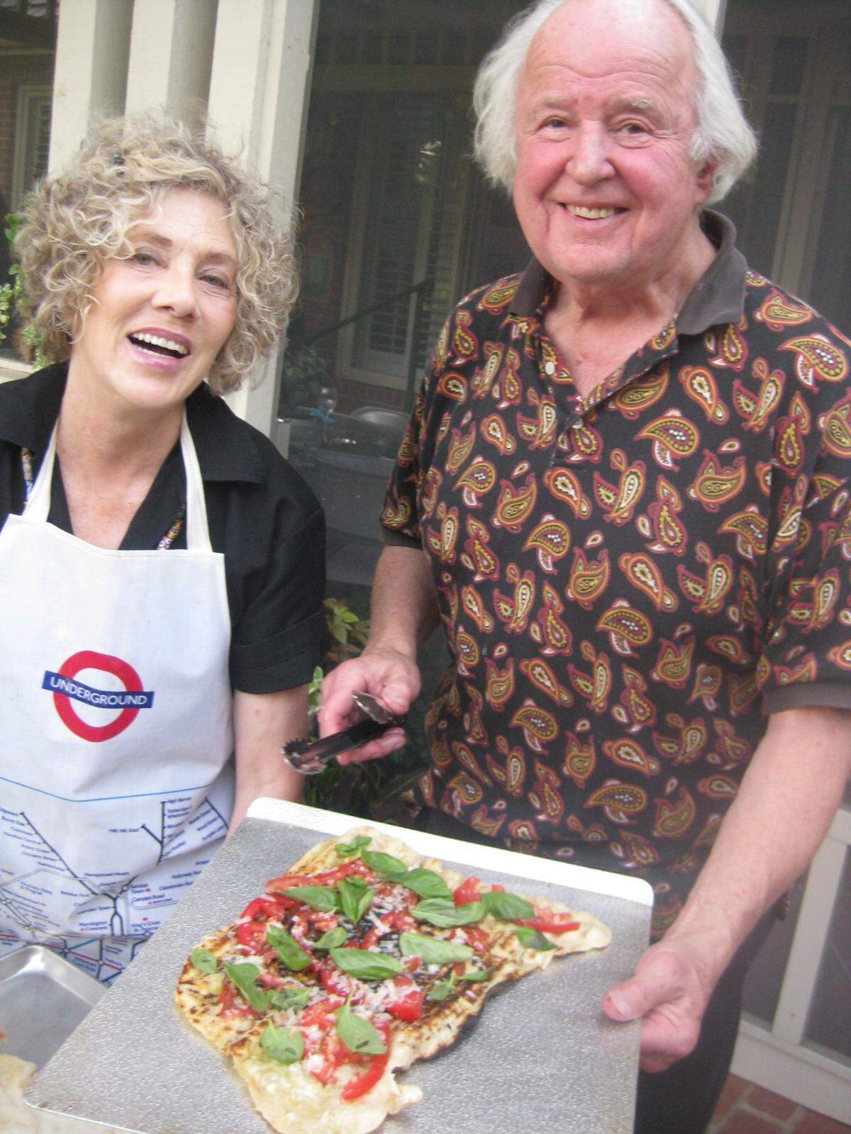 Of their multitude of specialties, Pat and Don Hysko’s grilled pizza parties were some of the most fun.